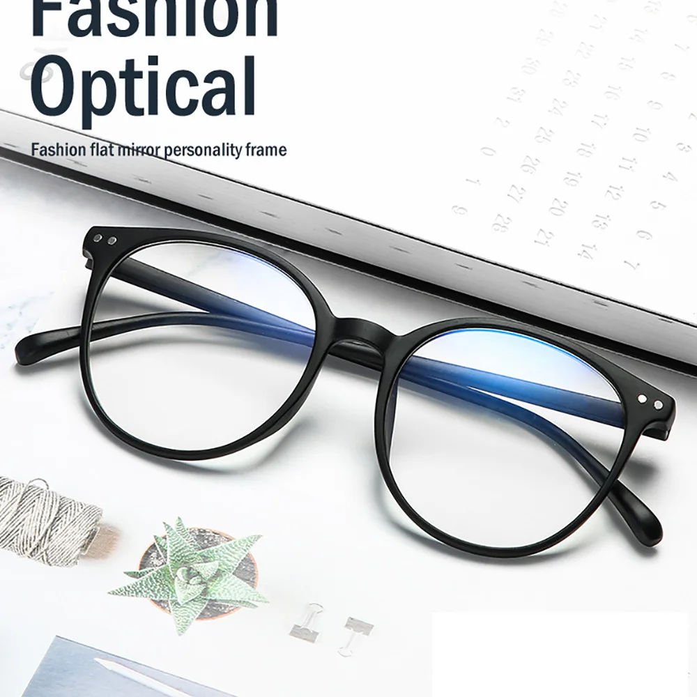 French Eyewear Brands Filter Radiation Retro Round Ray Anti Blue Light Blocking Reading Glasses Computer with blue light lens