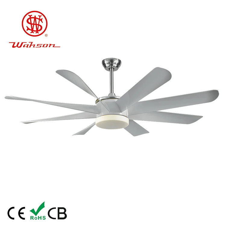 Прямая поставка с завода, потолочный вентилятор с пультом дистанционного управления, двигатель постоянного тока 60 дюймов, 8 лезвий из фанеры