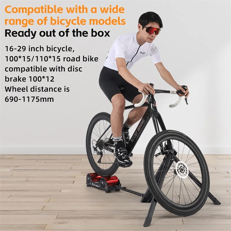 WEST BIKING New Indoor Road Stand Exercise Bicycle Magnetic Rollers Trainer Indoor Bike Roller for Bike Bicycle Training