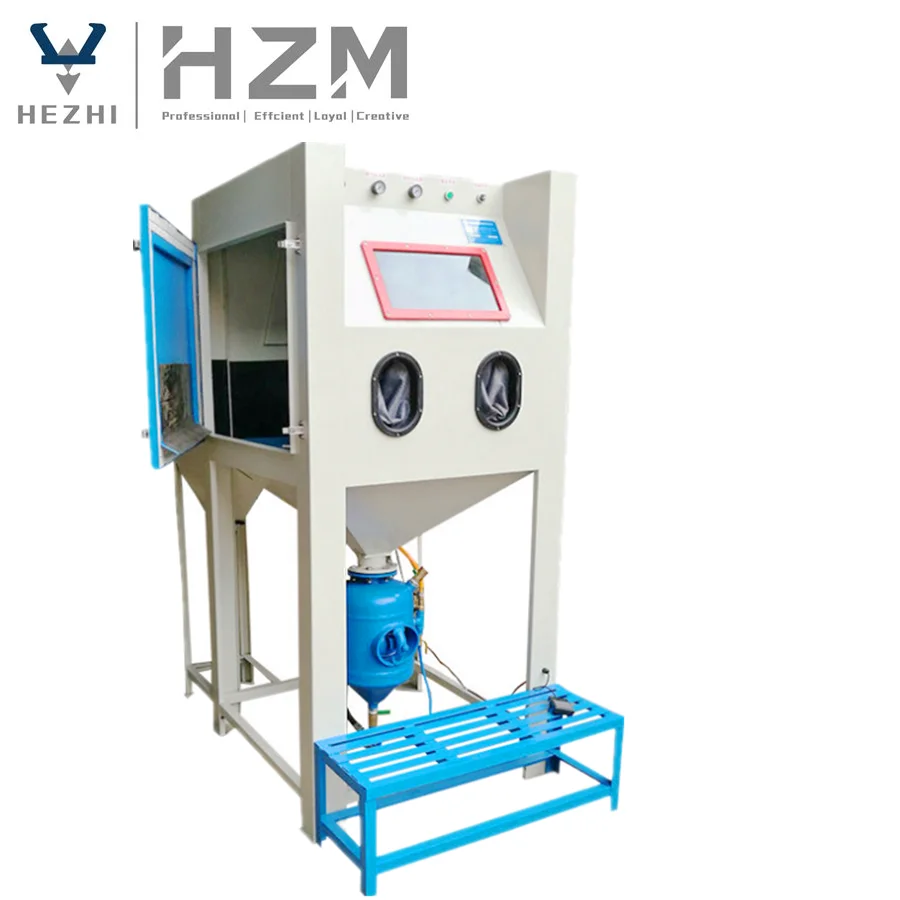 Semi Auto Maunal Cabinet Sand Blaster  Mini Sand Blasting Machine Supplier
