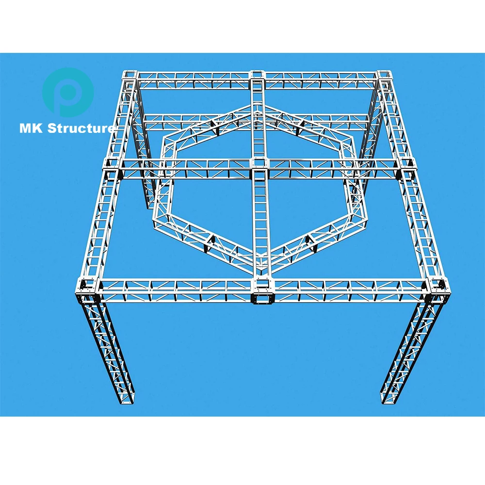 Black aluminum 5ft 6ft 8ft 9ft 10ft 12' LED Screen Display Audio DJ Concert Event Stage Lighting Square Box Screw Bolt Truss