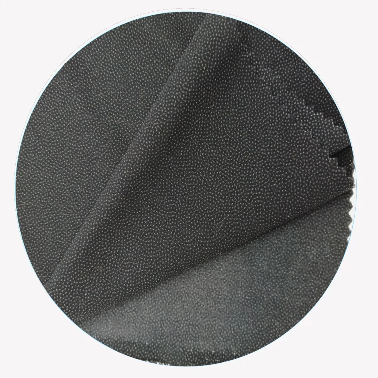 110g PA+PES mixed coating factory 100% polyester fusible woven interlining