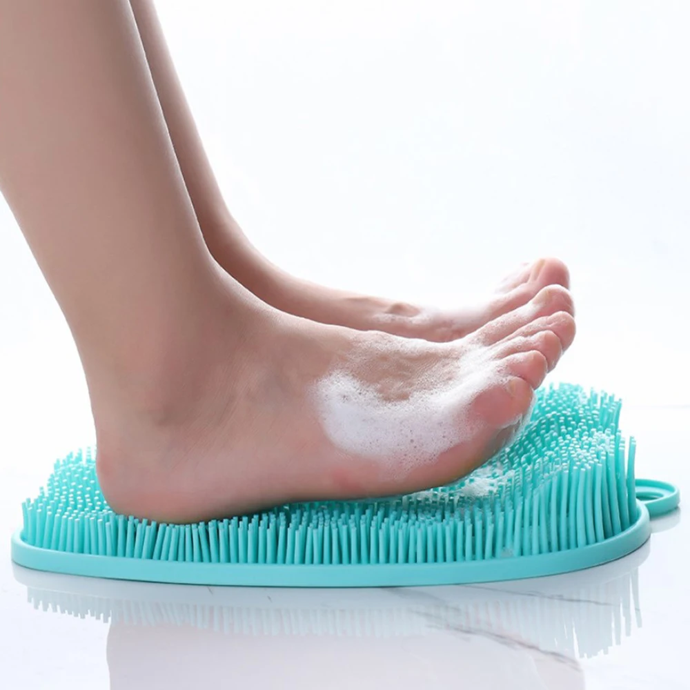 Bath Shower Foot Brush Feet Dead Skin Callus Remover Silicone Massager Foot Scrubber