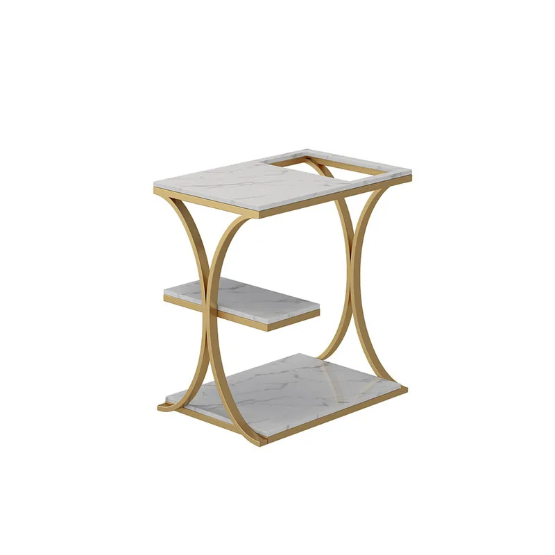 2021 latest design Two lier layers shelf living room center tables console nordic side table