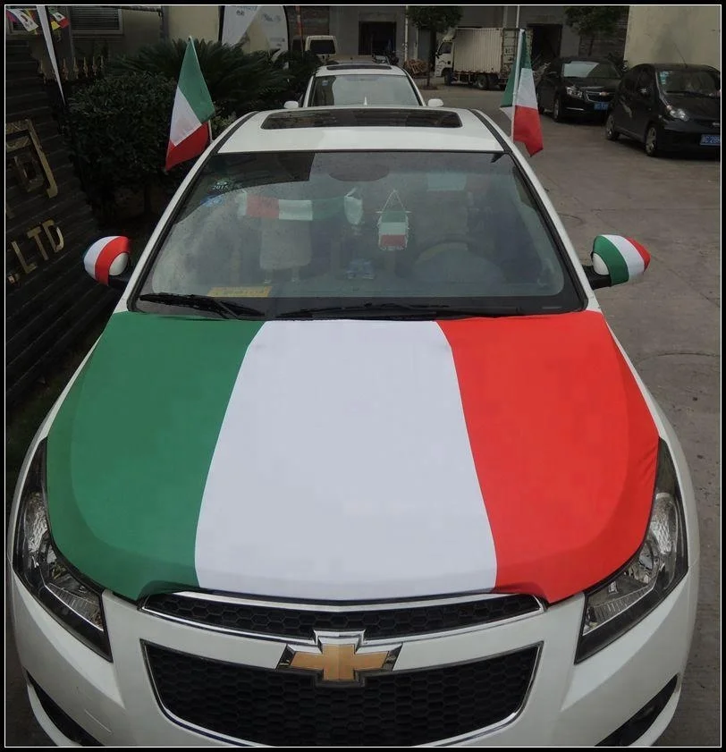 Kingdom of Saudi Arabia Flag Car Hood Cover polyester Engine Flag Elastic Fabrics Car Bonnet Banner