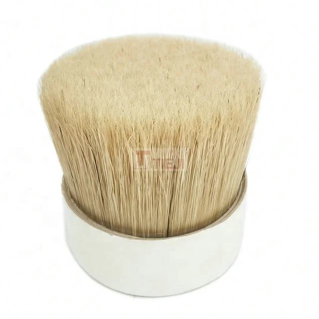white bristles pig hair bristle paint brush