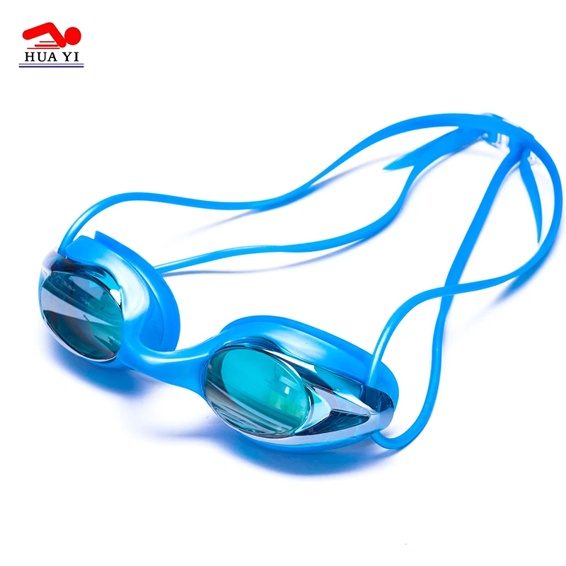 Professional PC Anti Fog Mirrored Adjustable Racing Swimming Goggles For Adult