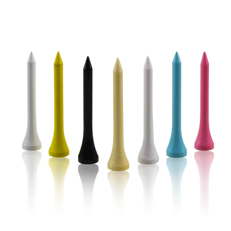 
Oem Bulk Bamboo Wood Golf Tees Different Colors Logo Golf Tee Marker With Customized Printings 