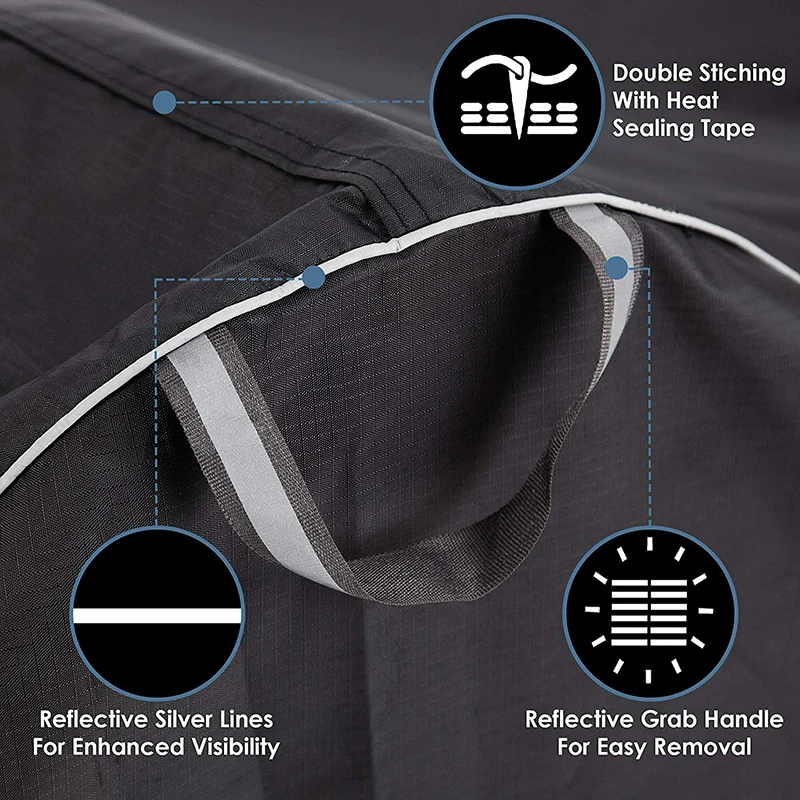 Durablel dustproof&waterproof 210D oxford fabric bike cover