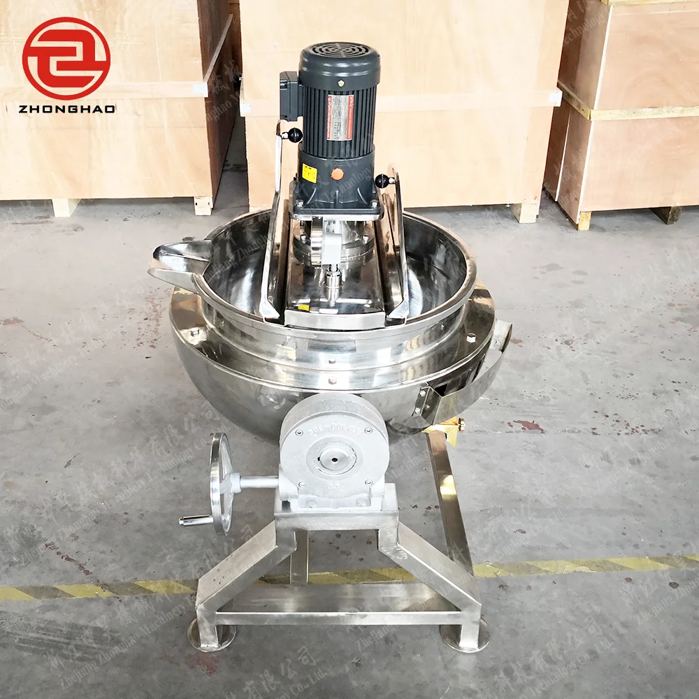 Factory Price Stainless steel Electric Heating Jacketed Cooking Kettle Fruit Jam Making Machine Jacketed Kettle with Agitator