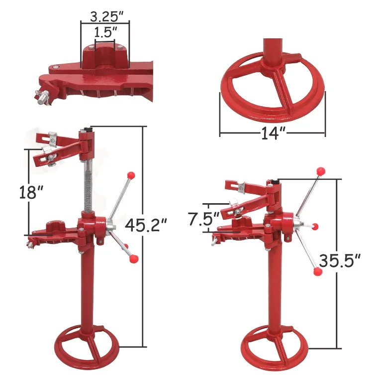 Vehicle Auto Spring Compressor Hand Operate 20 Inch Max.Height Strut Coil Spring Press