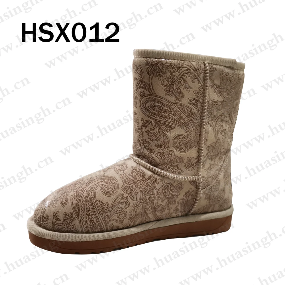 LXG,Chile market popular cold resistant fashion women boots pull-on style moisture resistant TPR outsole snow boots HSX013