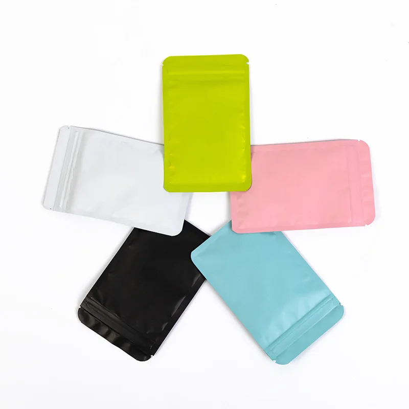 Size Design Customized Plastic Storage Aluminum Foil Mylar Ziplock Bags Stand Up Zipper Pouch