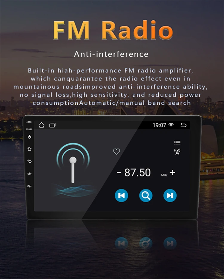 Factory Best Touch Screen for Universal car GPS WIFI Android 11 car Video Player With Factory price discount