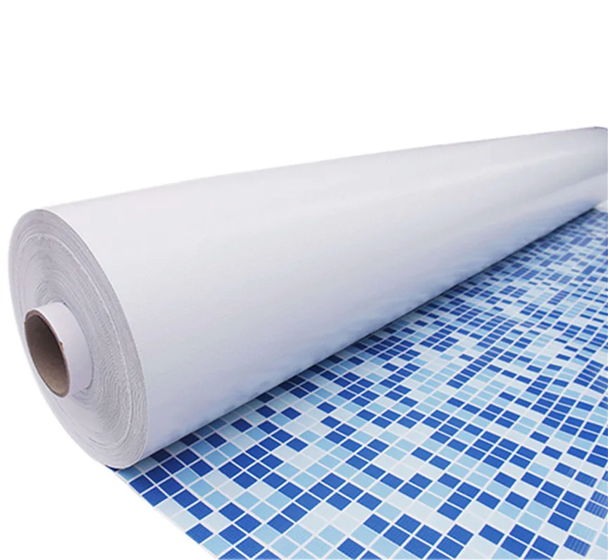 Wholesale Factory Anti-UV Reinforced Ocean Blue 1.5mm Thickness PVC Custom Swimming Pool  Liner
