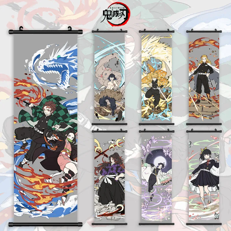 Anime Poster Manga Character Collection Canvas Oil Painting Manga Character Collection Wall Art Bedroom Decor