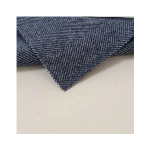 Высококачественная тёмно-синяя крупная шерстяная альпака в елочку с двойным лицом, тяжелая ткань для одежды в наличии