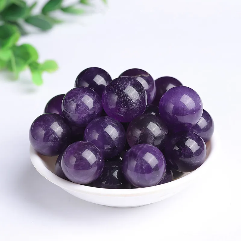 Hot Selling Natural Amethyst Spheres Crystal Quartz Polished Purple Amethyst Balls For Home Decoration