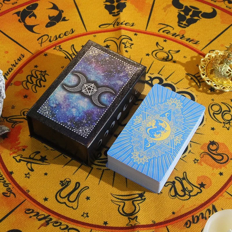 Gold foil Tarot Witch Divine Prediction board Game Waterproof colored Mystery deck Premium gift box for beginners and collectors