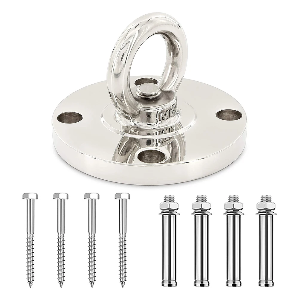 Stainless Steel Ceiling wall mounted brackets anchor hook for Suspension trainer Yoga swing hammock Resistance bands Battle rope