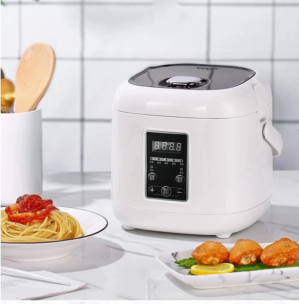 2L multifunctional home rice cooker LED display stainless steel mini rice cooker