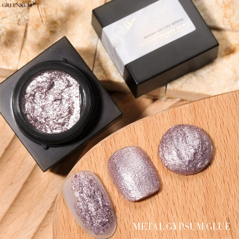 Nail Art Emboss Sculpture Carving Gel Private Label 4 Colors Gypsum Color Paint UV Nail Gel Metallic Painting Gel Polish