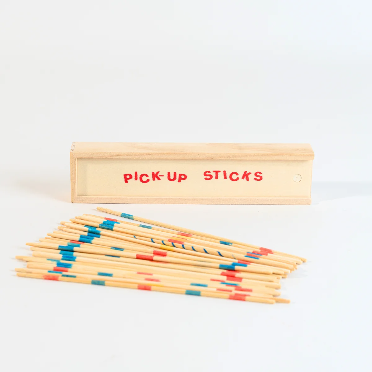 25cm Classic Wooden Pick Up Stick Game 41 Pieces Fun Family Game 9.8 Inch Long Mikado with box