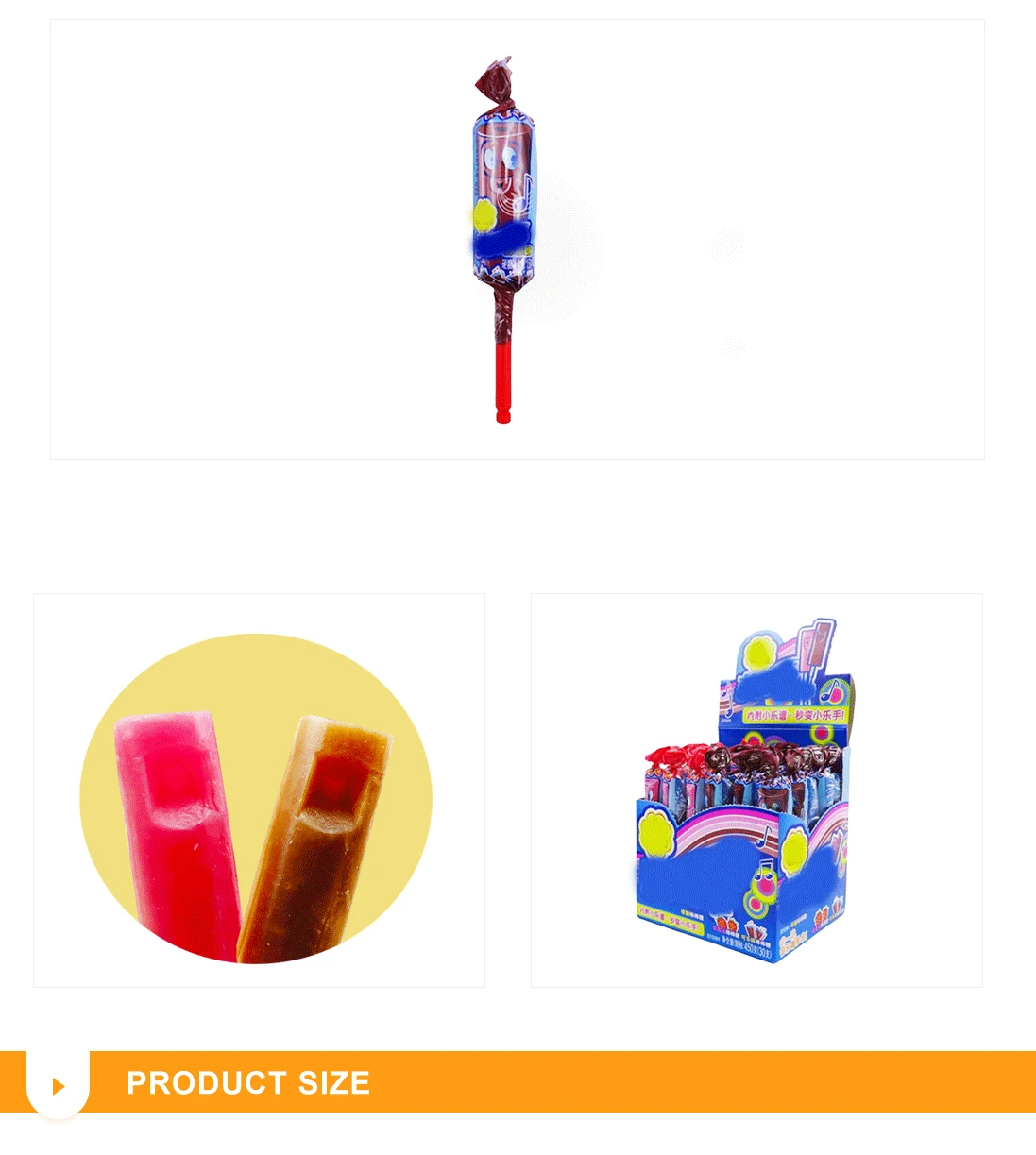 New product china toys supplier  whistle shape lollypop candy toy lollipop candy