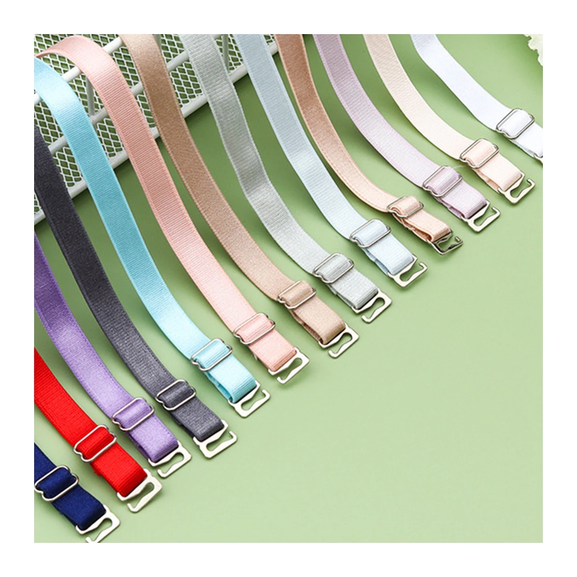 Hot Sales Stainless Steel Buckle Bra Shoulder Strap 1CM Sexy Underwear Wide Strap Non-Slip Bra Shoulder Strap