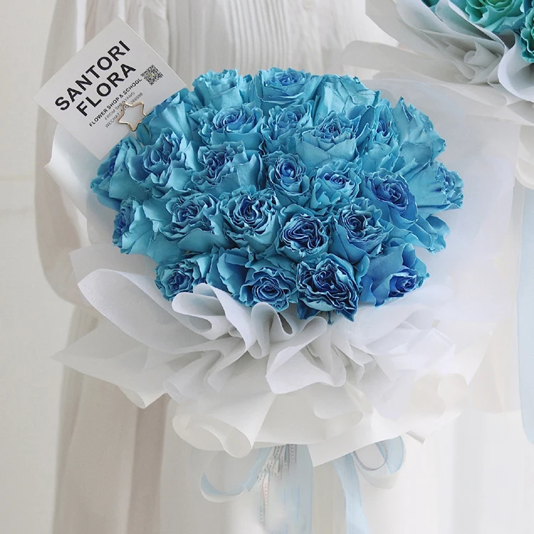 Vintage Pure Color 58*58CM Waterproof Flower Wrapping Paper Matt Plastic Thin Film