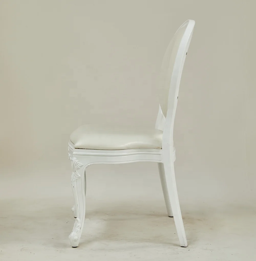 White Plastic Wedding Event Banquet Dining Ghost Chair