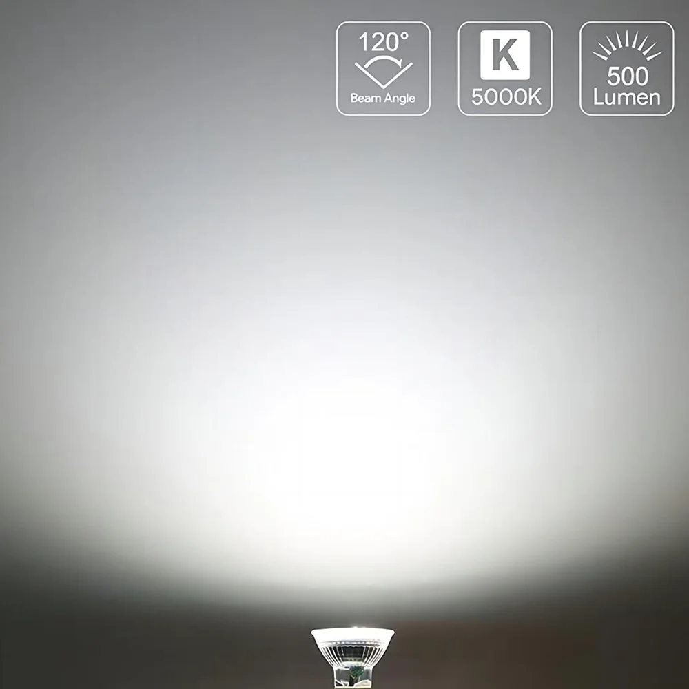 Gu10 Bulbs 60 Smd2835 Led Spot Light 6w Glass Wide Voltage 90-265v Ac Modern 75 Led Spotlights Aluminum Alloy 80 Home Office 530