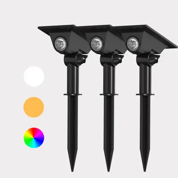 Led Solar Lawn Light Waterproof Patio Tree Decor Garden Spot Light Pathway Yard Landscape Rgb Led Solar Spotlight Outdoor