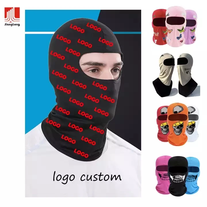 Wholesale Fashion Acrylic Pure Color 3 Hole Ski Mask Beanie Winter Warm  Face Mask Custom Knitted Balaclava