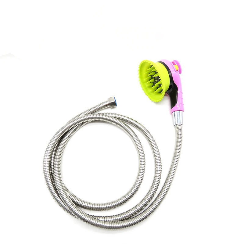 Wholesale Multifunctional Bath Shower Head Grooming Brush Pet Supplies For Dogs Cats Pet Bath Sprayer Handheld Shower Nozzle