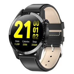 L13 metal round Smart Watch Bluetooth Call ECG PPG Heart Rate Blood Pressure IP68 Waterproof Smartwatch stainless band VS L11 L8