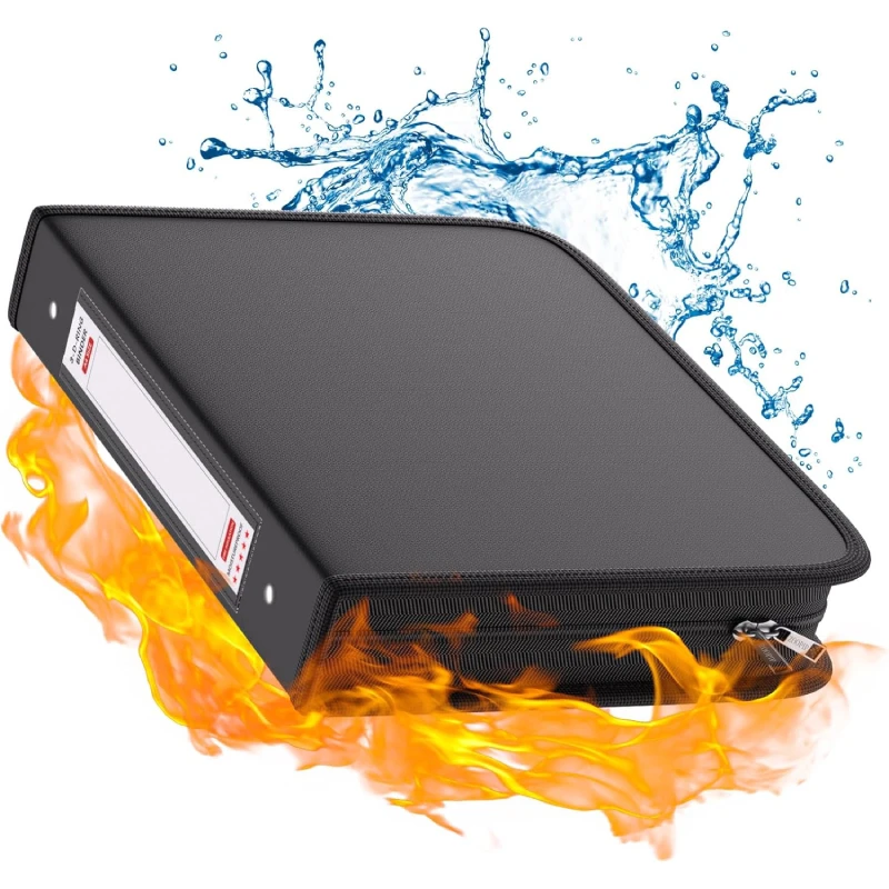 Fireproof Coin Collection Book Holder Waterproof Coin Collector Gifts Filing Products for Money Storage Case for Collectors