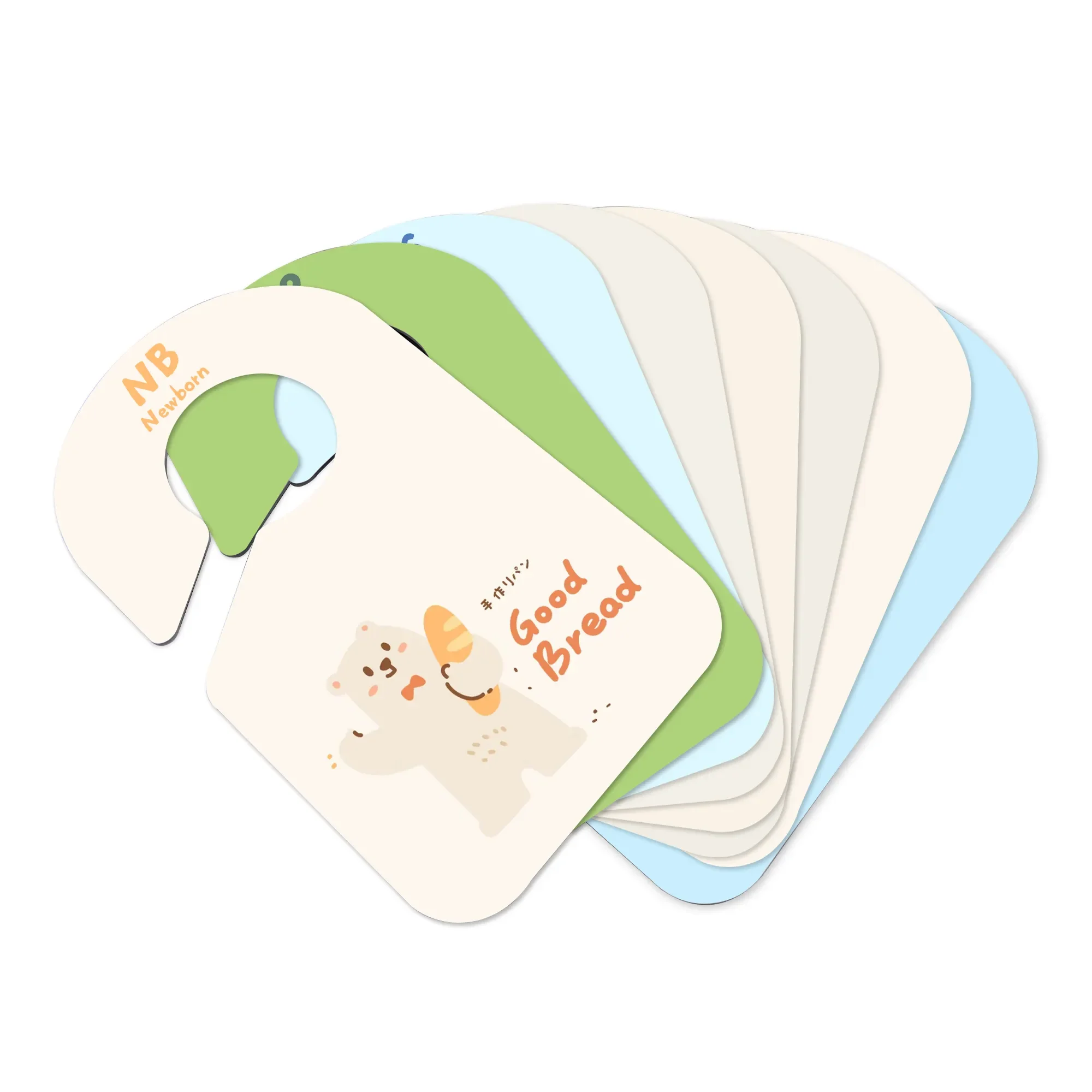 8pcs Double Sided PP Infant Baby Closet Dividers Baby Hanger Divider for Clothes Organizer