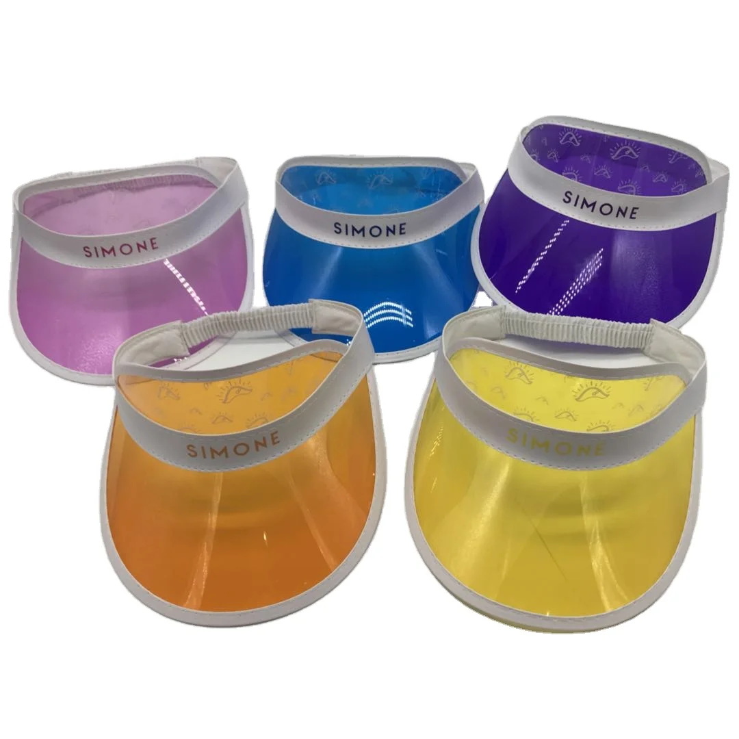 
 Цветной прозрачный короткий пластиковый козырек из ПВХ унисекс  <span style=