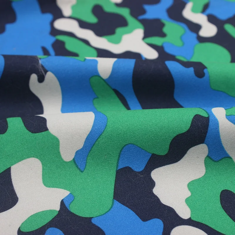 
polyester peachskin custom pattern print on fabric 