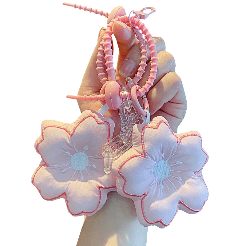 Оптовая продажа ткани Сакура автомобильный брелок креативный подарок кожаный для ключей из ПВХ нержавеющей стали с УФ-печатью 200 AGI