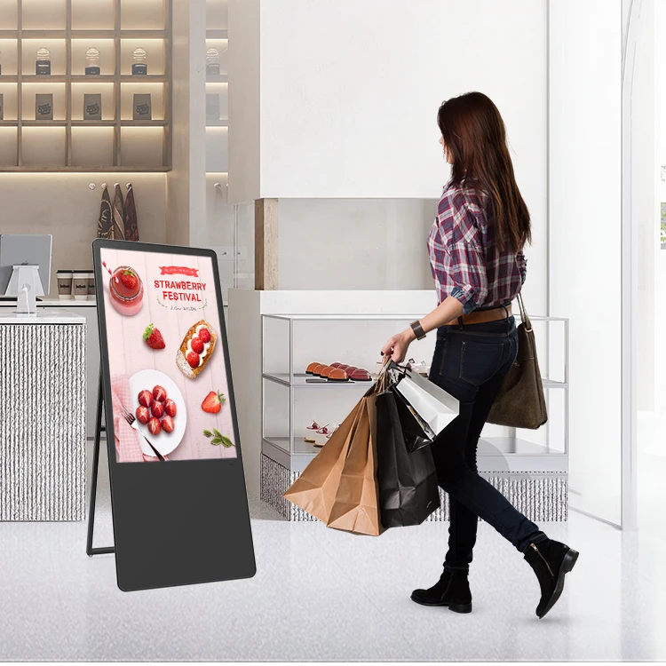 43 inch Indoor Electronic Media Player Retail Marketing Lcd Advertising Display Player Free Standing Poster Digital Indoor