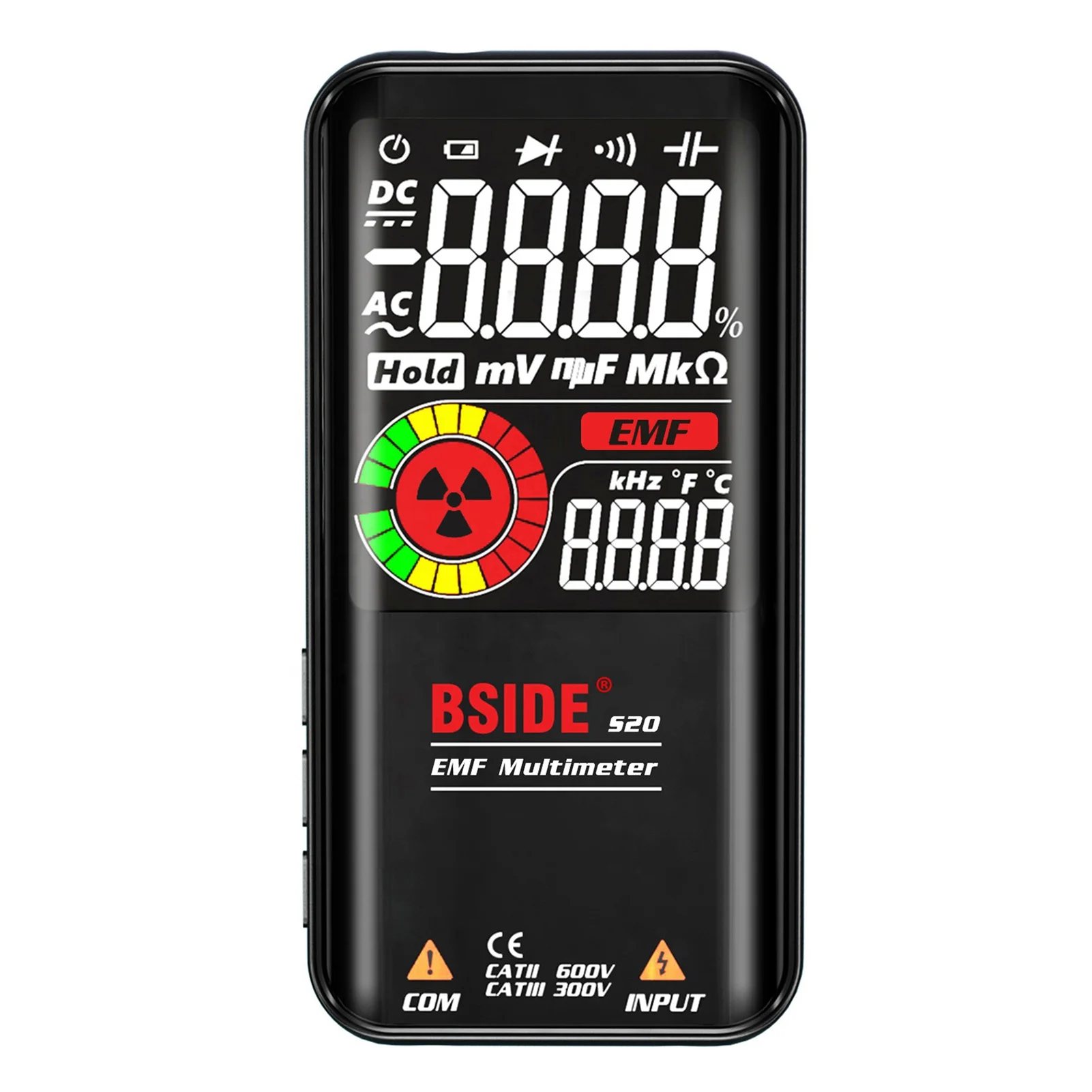 2022 new digital true RMS multimeter bside S20 with super large ETBN screen and rechargeable battery