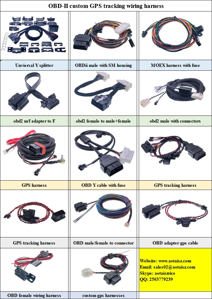 AOTAI L5P UNLOCK  HARNESS OBD MALE TO MOLEX CONNECTOR CABLE j1962 CABLE