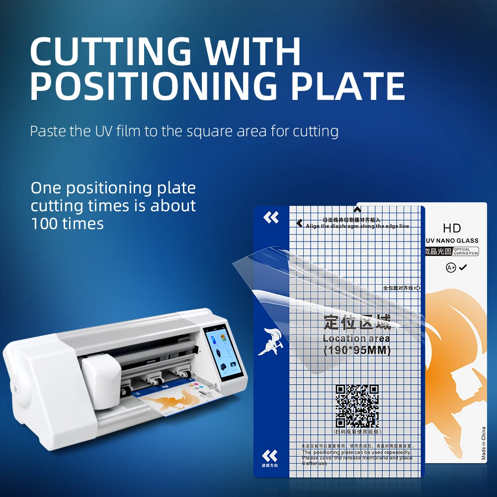 Explosion-Proof Uv Light Nano Liquid Screen Protective Film Hd Soft Uv Curing Glass Film For Hydrogel Machine