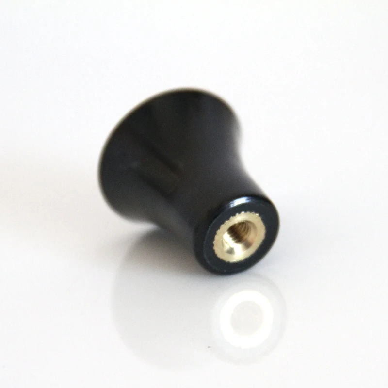 customizable nut or screw length black plastic bakelite resin small knob button handle