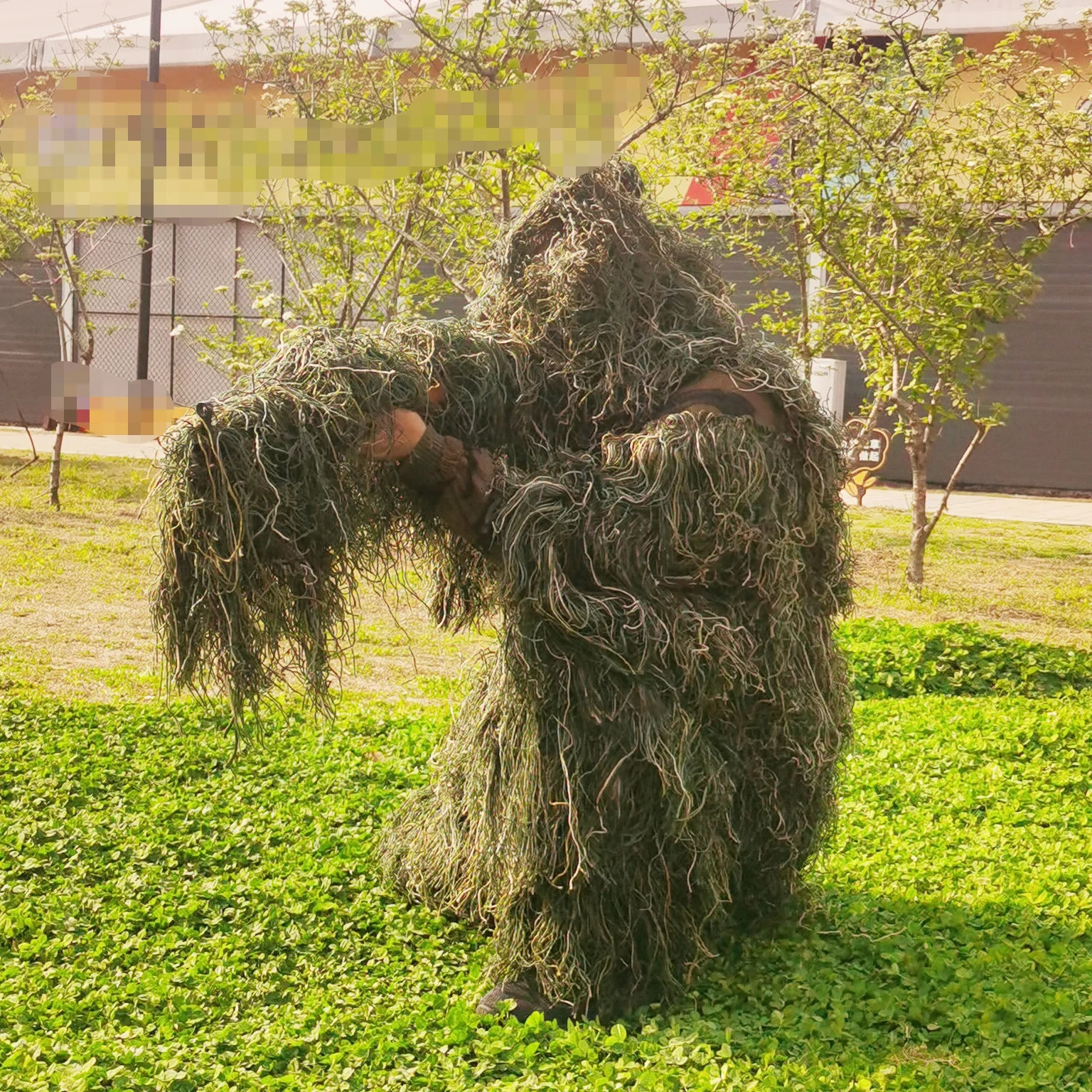 Wholesale factory custom traje leaf camo camouflage ghillie suit