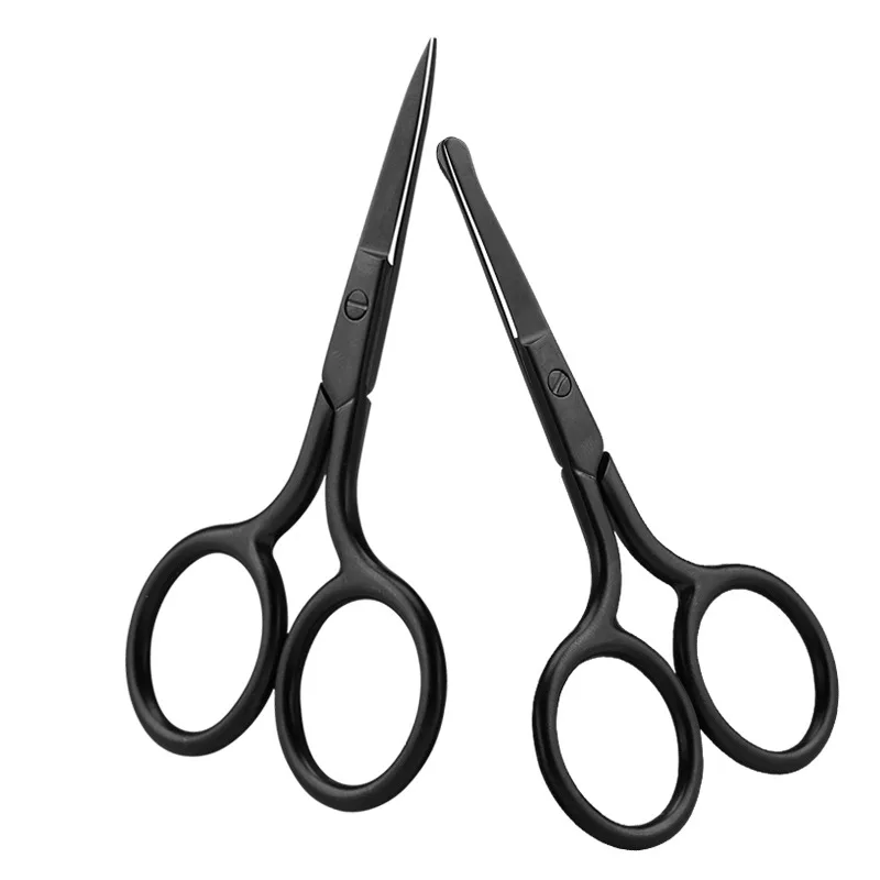 
Professional Stainless Steel Curved Wide Tip Eyebrow Scissors for Eyebrow or nose hair 