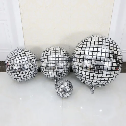 22 inch laser disco 4D ball birthday party decoration aluminum film balloon event arrangement