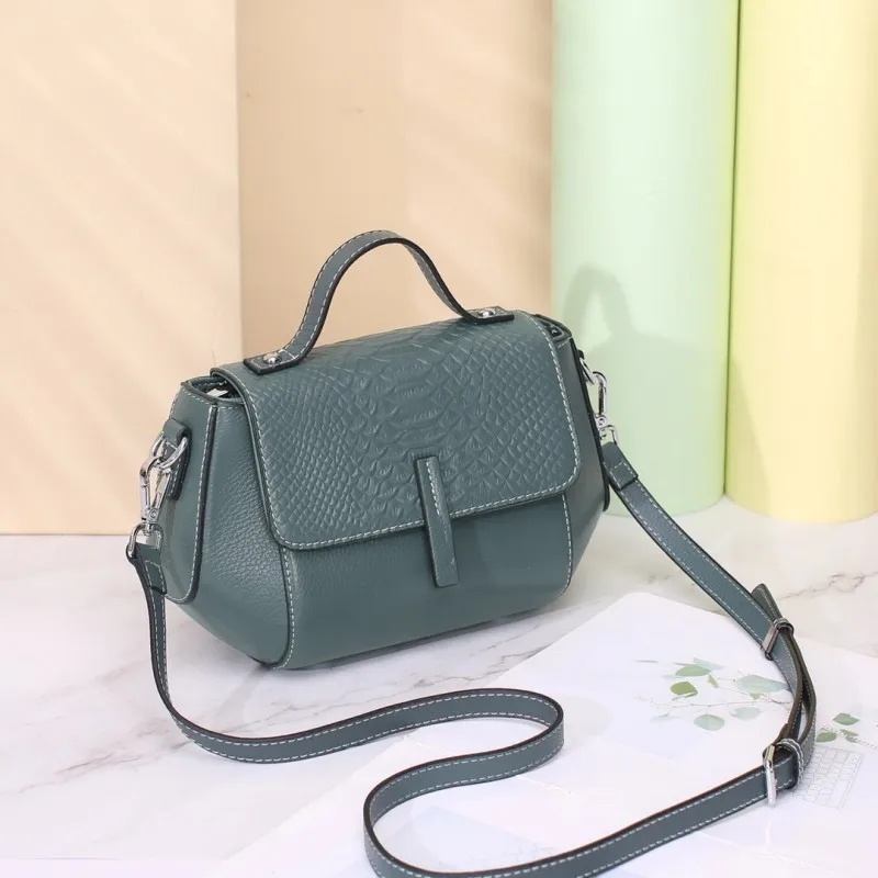 Cow leather luxury bags for women new design messenger bag waterproof cowhide 2023 handbags leather